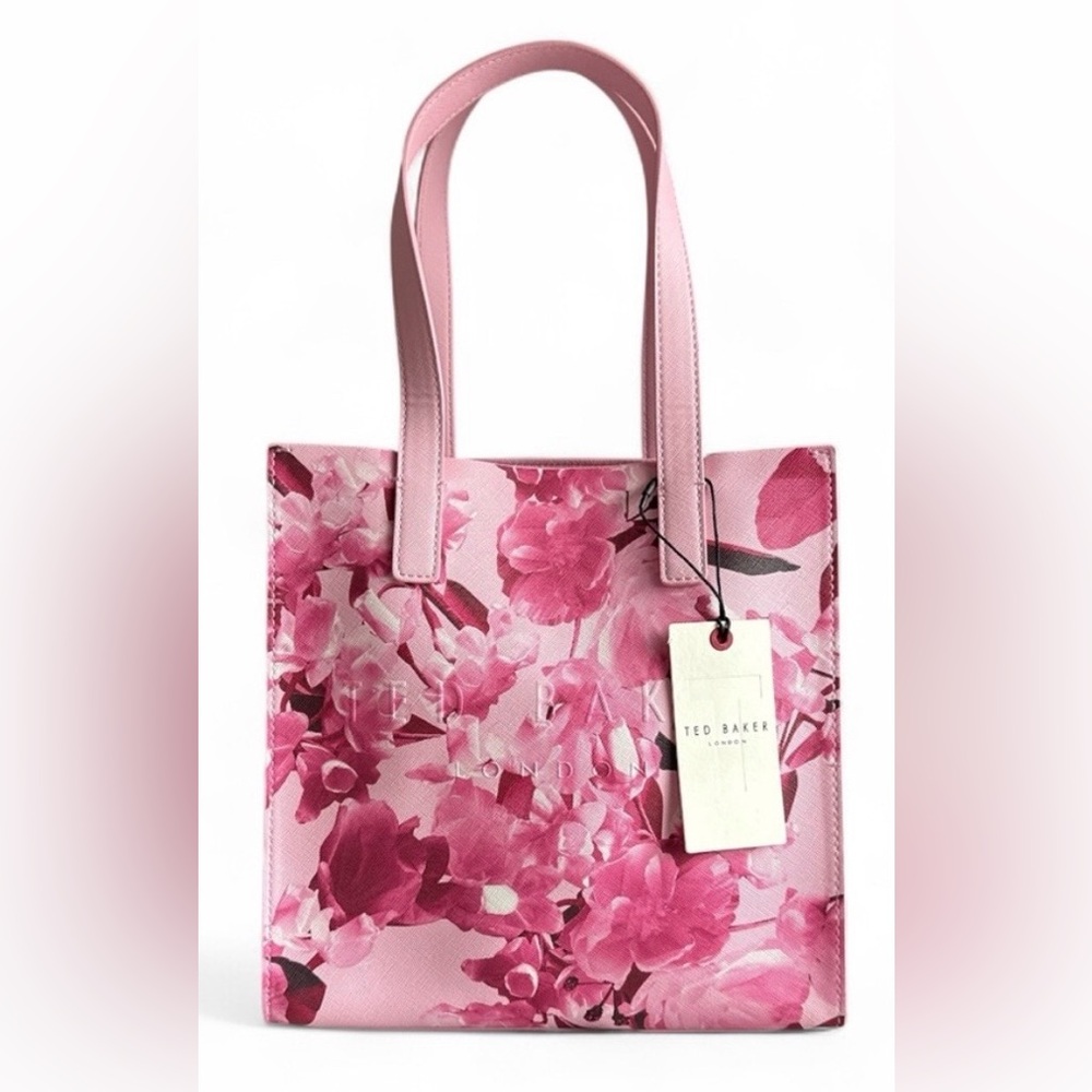 NWT Ted Baker - London pink flowered tote.  Incredibly sturdy and beautiful!